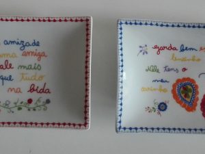 Tabuleiro Retangular Lenços dos Namorados