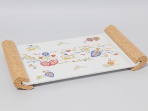 Tabuleiro com asas de cortiça Lenços dos Namorados