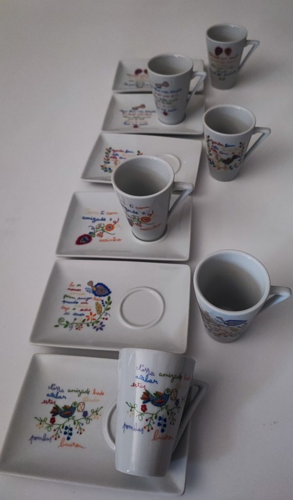 Chávena de Café ming Lenços dos namorados