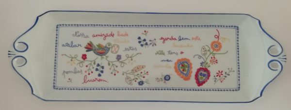 Tabuleiro com Asa Lenços dos Namorados